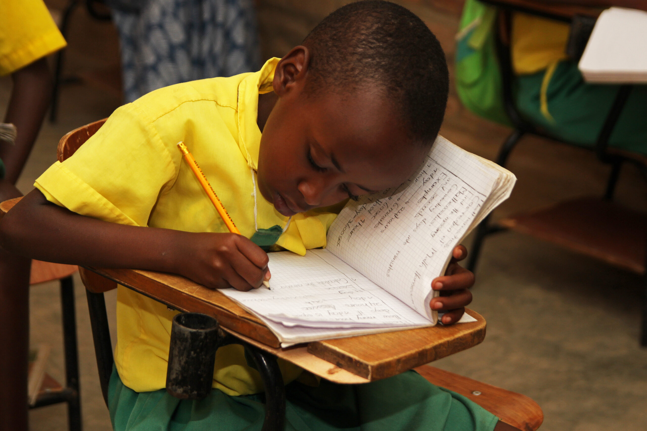 Unterricht in der Primarschule Les Genies in Ruanda